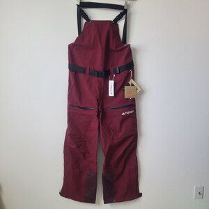 Adidas Womens Terrex 3 Layer Gore-Tex Bib IB1207 Size L Shadow Red